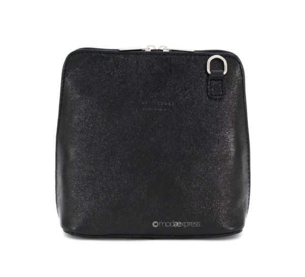 Pip Metallic Italian Leather Crossbody Handbag - Image 7