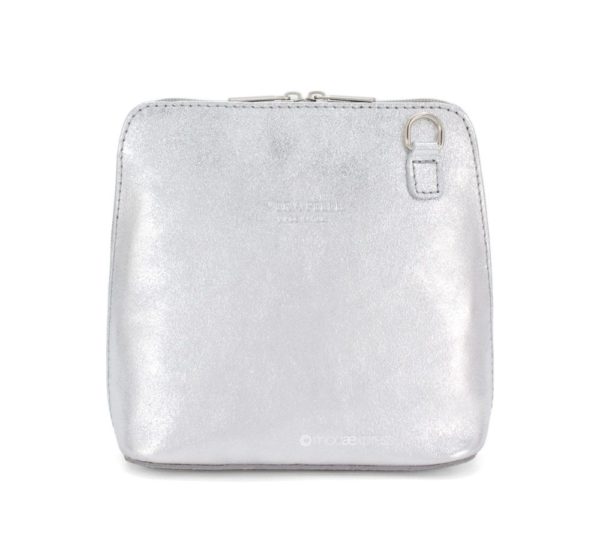 Pip Metallic Italian Leather Crossbody Handbag - Image 6
