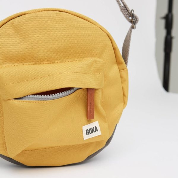 Roka Paddington B Flax Recycled Canvas Crossbody Bag - Image 5