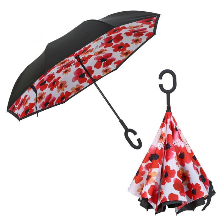 Poppy Upside Down Umbrella • Glam and Grace