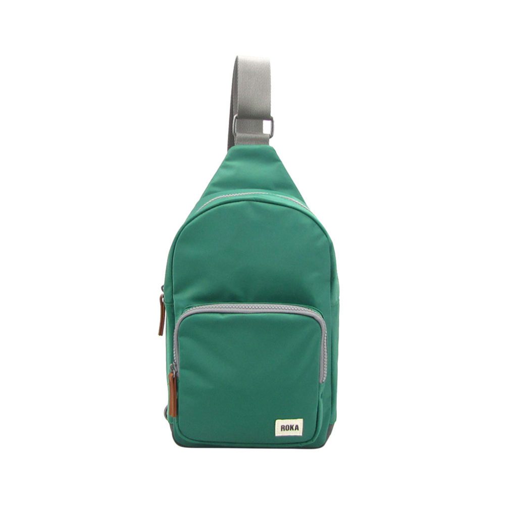 Roka Willesden B Emerald Large Sustainable Nylon Crossbody Bag • Glam ...