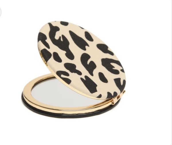 Alice Wheeler Animal Print Round Compact Mirror - Image 4