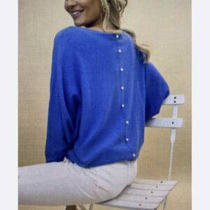 Pearl Back Button Jumper