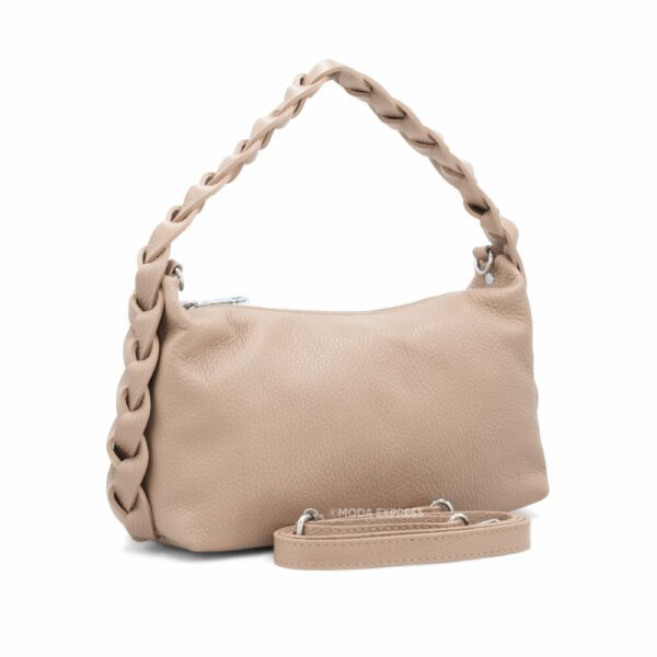Grab Leather Plaited Handbag