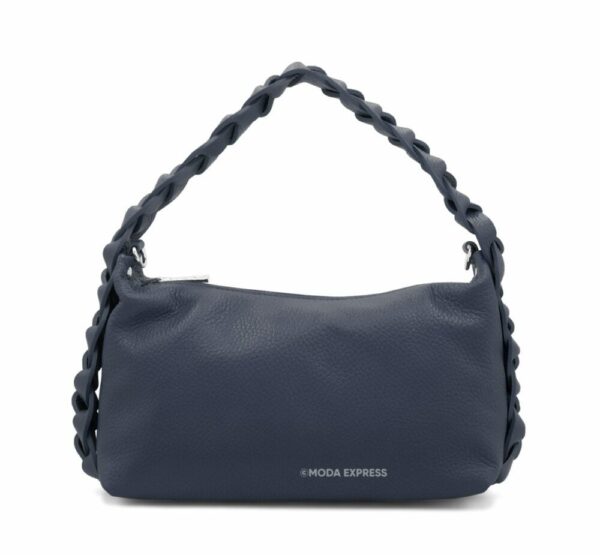 Grab Leather Plaited Handbag - Image 4