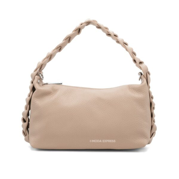 Grab Leather Plaited Handbag - Image 3