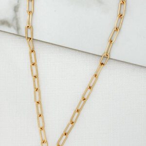 Envy 4005 Diamante Pendant Necklace in Gold & Silver