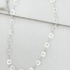 Envy 4039 Short Square Link Necklace in Gold & Silver - Image 2