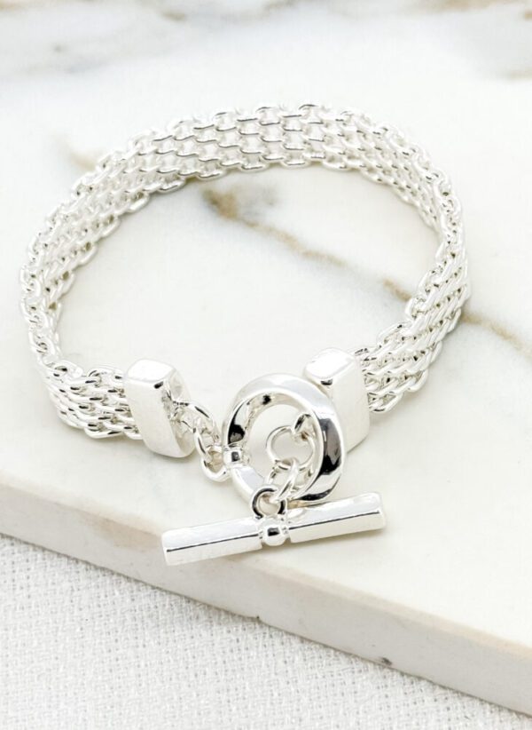 Envy 4073 Chainmail Bracelet in Gold & Silver