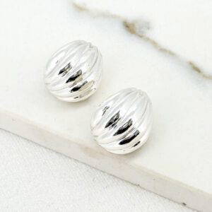 Envy 4079 Curl Earrings in Gold & Silver