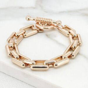 Envy 4133 Link Bracelet in Gold & Silver