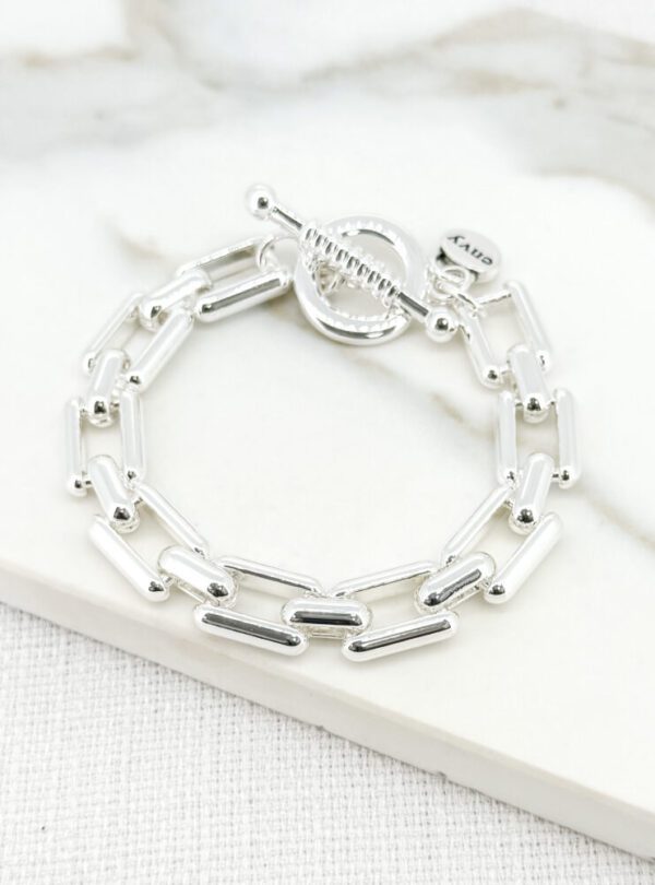 Envy 4133 Link Bracelet in Gold & Silver - Image 2