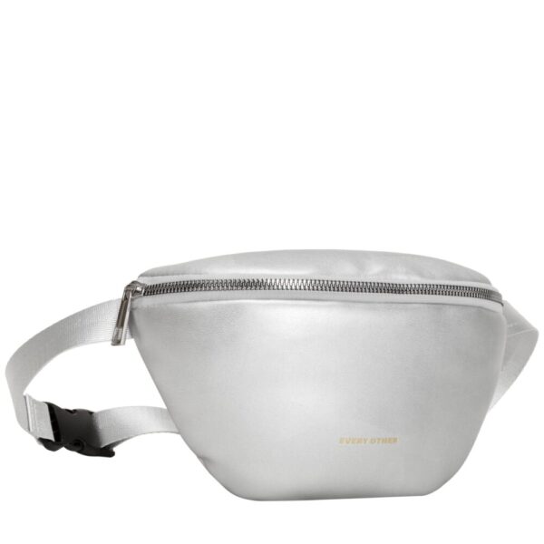 Every Other 12015 Puffy Sling Bag in Black & Silver - Image 4