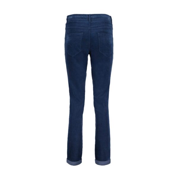 Red Button Tessy Velvet Jeans Blue Joggers - Image 2