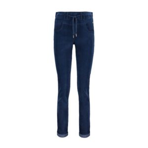 Red Button Tessy Velvet Jeans Blue Joggers