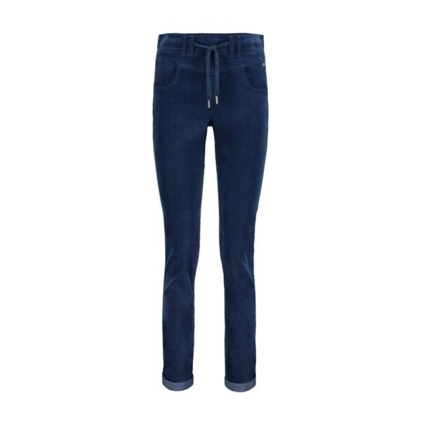 Red Button Tessy Velvet Jeans Blue Joggers