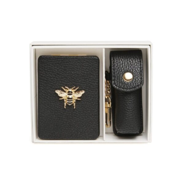 Alice Wheeler Oblong Compact Mirror & Lipstick Holder Gift Set - Image 3