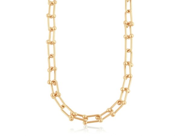 Renata 2368 Chunky Statement Chain Necklace - Gold & Silver