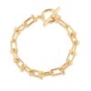 Renata 2369 Chunky Statement Chain Bracelet-Gold & Silver