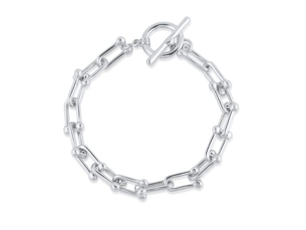 Renata 2369 Chunky Statement Chain Bracelet-Gold & Silver - Image 2