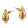 Sarah 3251 Spiral Teardrop Earrings - Gold & Silver