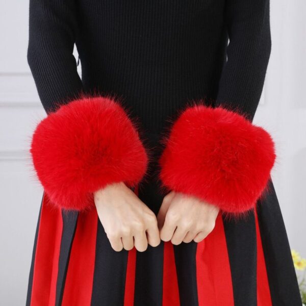Faux Fur Cuffs - Image 3