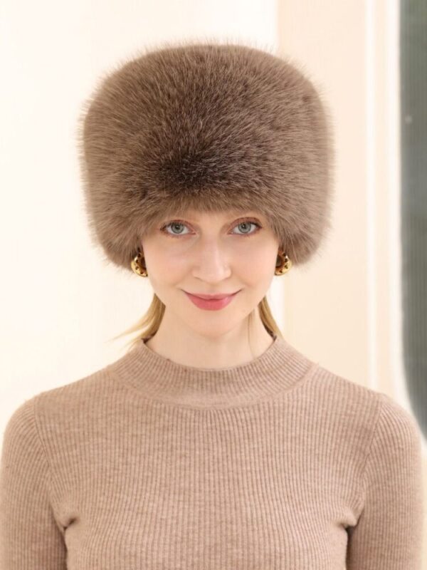 Cara Cossack Style Faur Fur Hat - Image 5