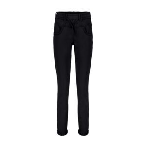 Red Button Black Tessy Joggers