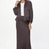 Suzy D Hvar Satin Bias Cut Skirt - Image 2