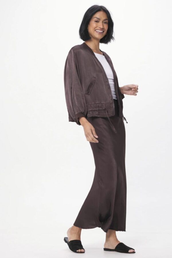 Suzy D Hvar Satin Bias Cut Skirt - Image 5