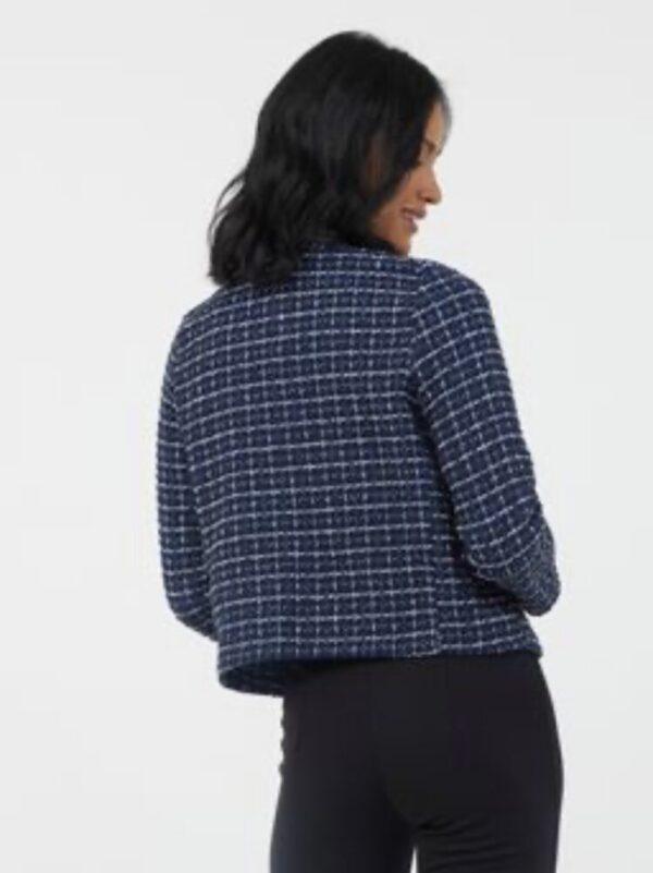 Suzy D Jorge Short Frayed Trim Jacket - Image 3