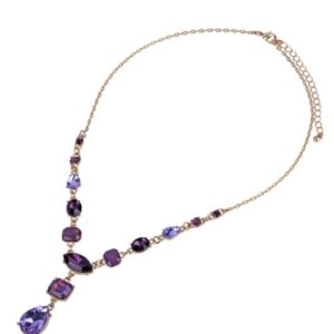 2474 Amethyst Crystal Short Necklace