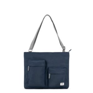Roka Moorgate M Midnight Recycled Nylon Medium Crossbody Bag