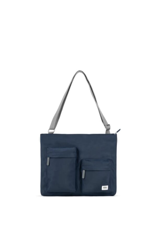 Roka Moorgate M Midnight Recycled Nylon Medium Crossbody Bag