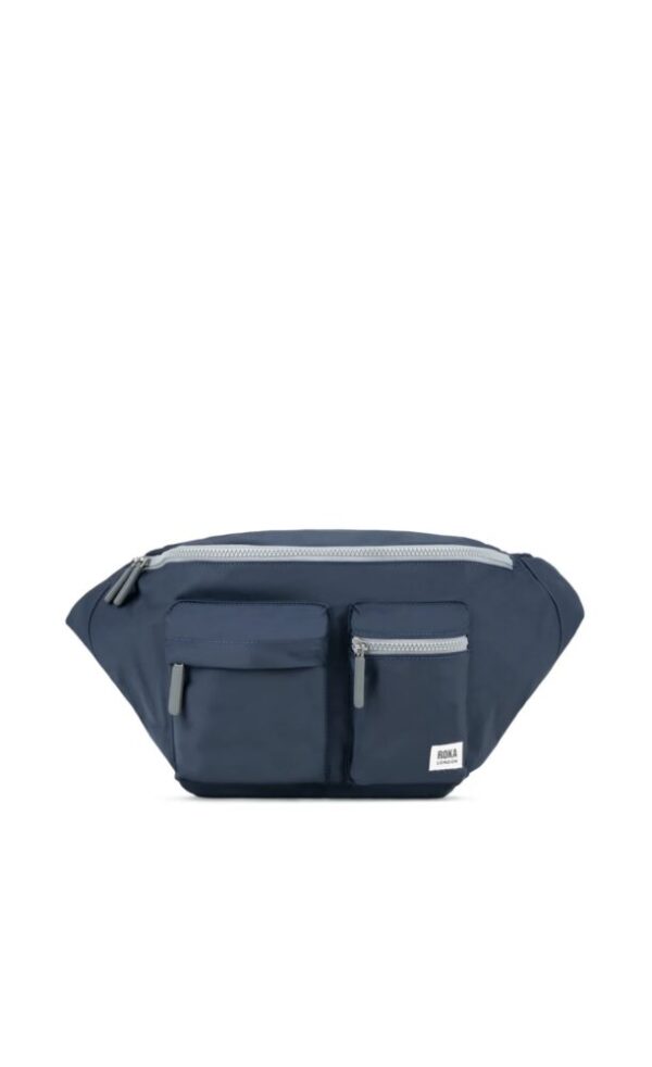 Roka Oval M Midnight Recycled Nylon XL Crossbody Bag