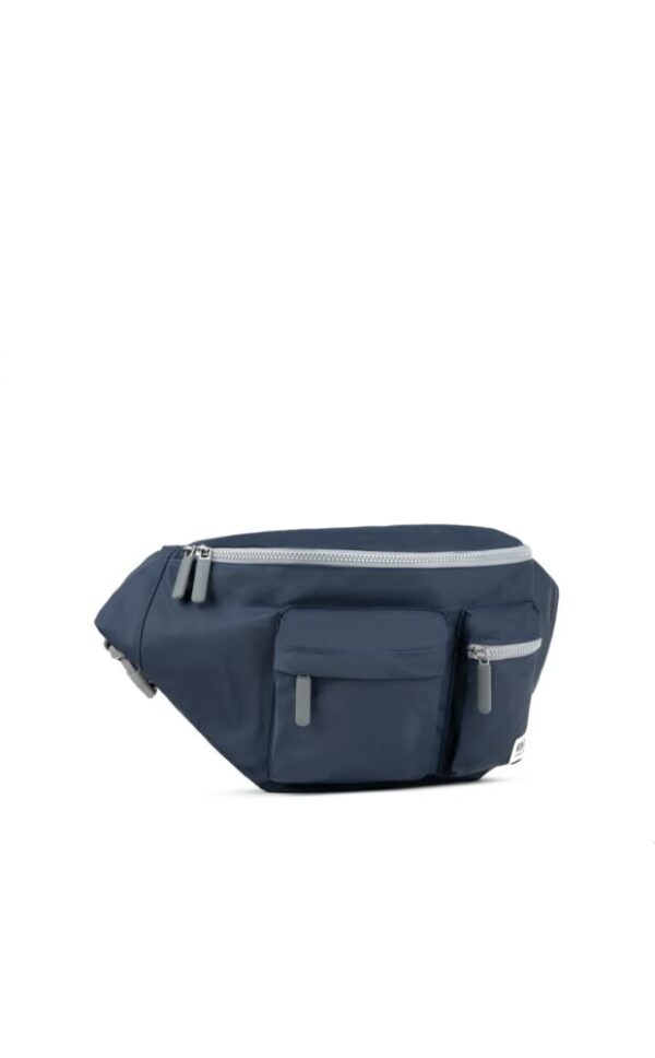Roka Oval M Midnight Recycled Nylon XL Crossbody Bag - Image 2
