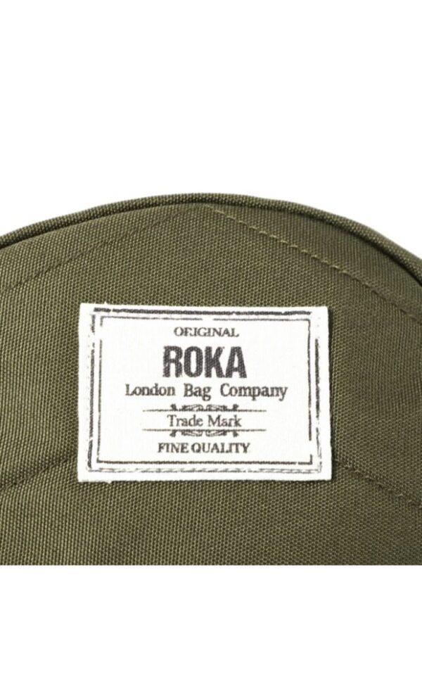 Roka Paddington B Moss Recycled Canvas Medium Crossbody Bag - Image 3