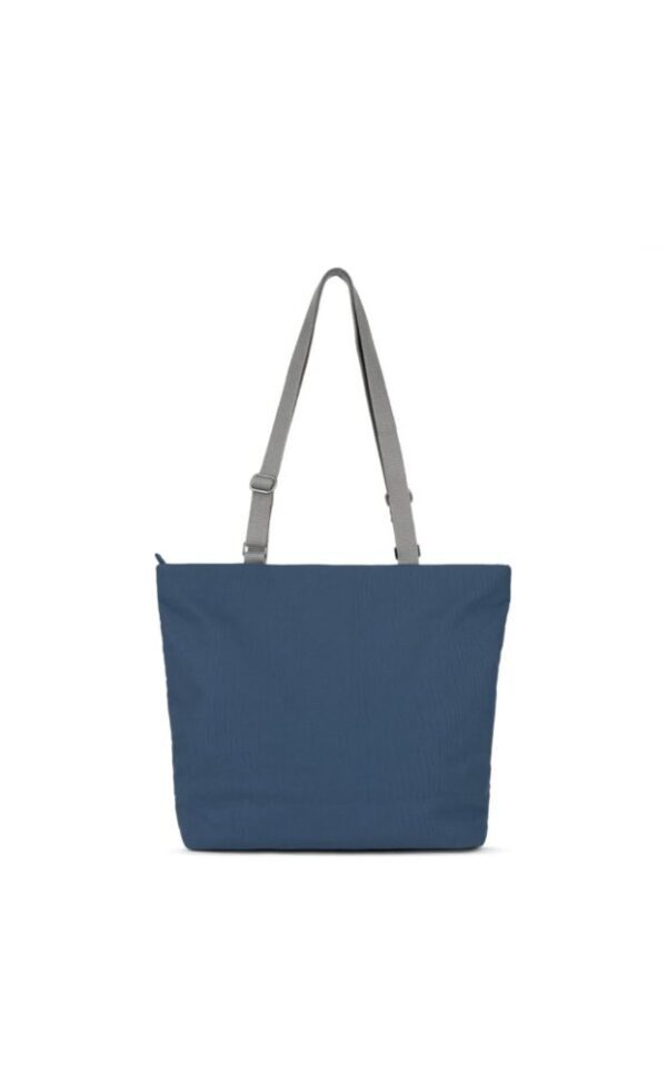 Roka Trafalgar B Deep Blue Recycled Canvas Medium Tote Bag - Image 3