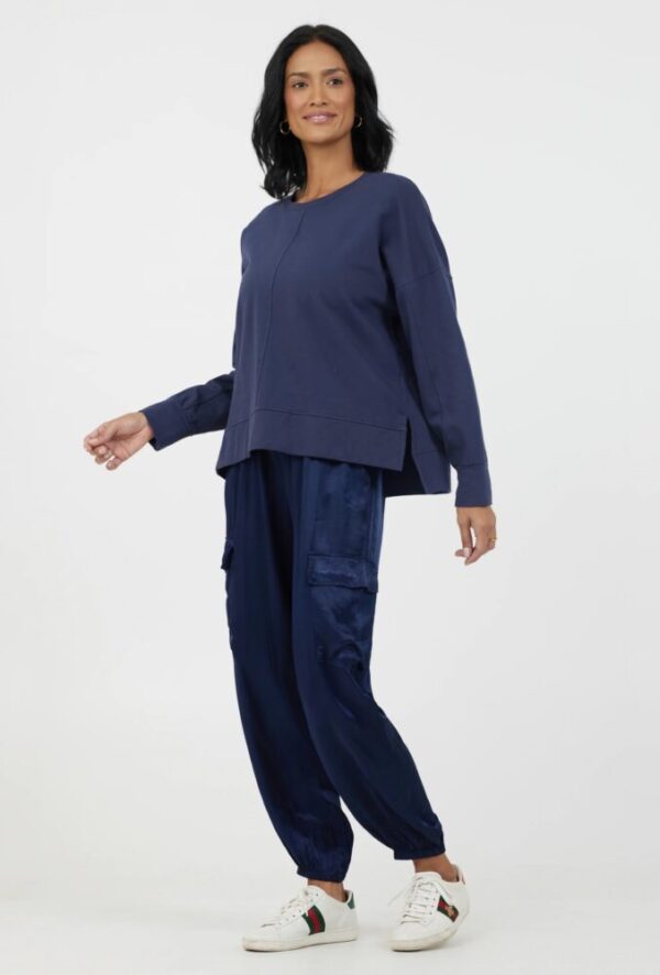 Suzy D Jenson Sweatshirt with Side Splits - Image 2