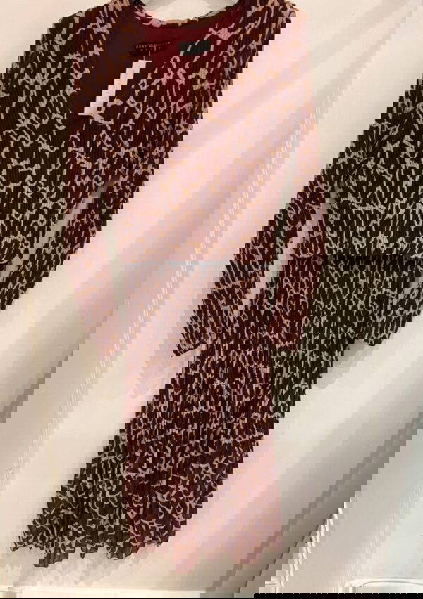 Kyle Pleated Plisse Dress - Image 2