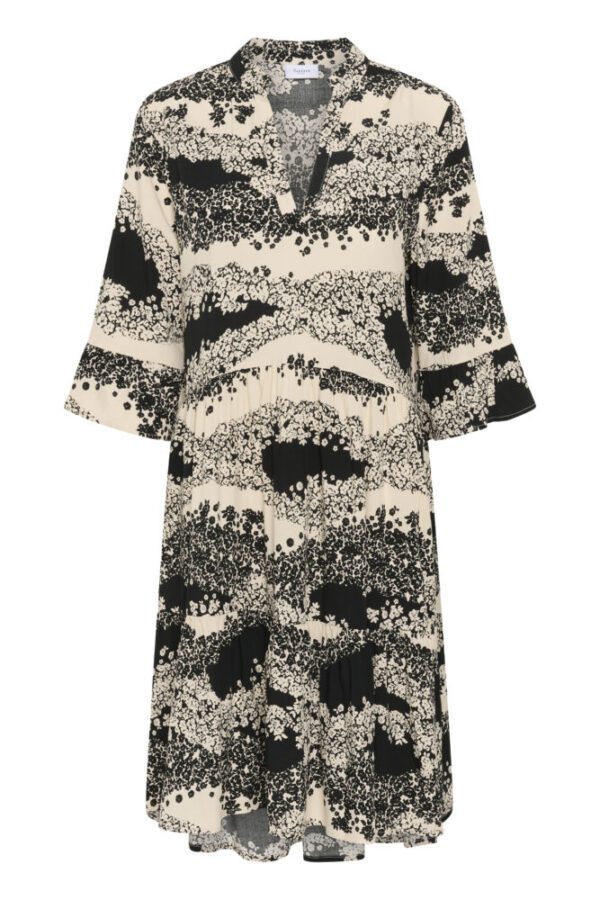 Saint Tropez Black Wavy Flowers Eda Dress - Image 6