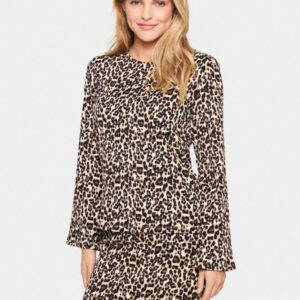 Saint Tropez IIyssa Leo Print Top