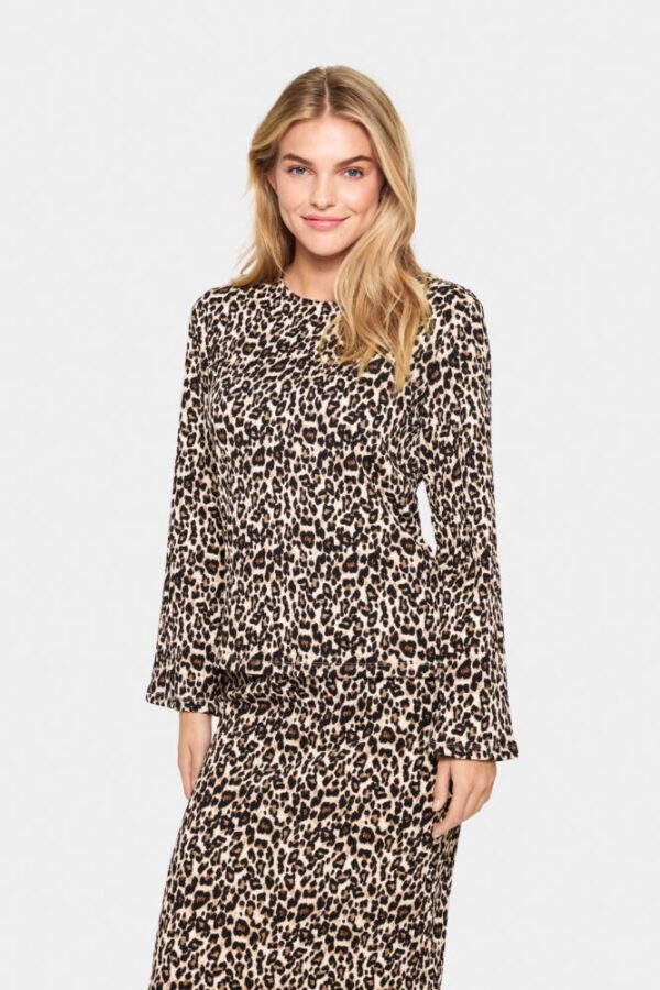 Saint Tropez IIyssa Leo Print Top