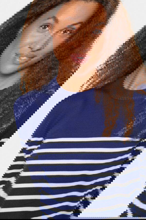 Saint Tropez Blue Mila Striped Pullover - Image 7