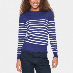 Saint Tropez Blue Mila Striped Pullover