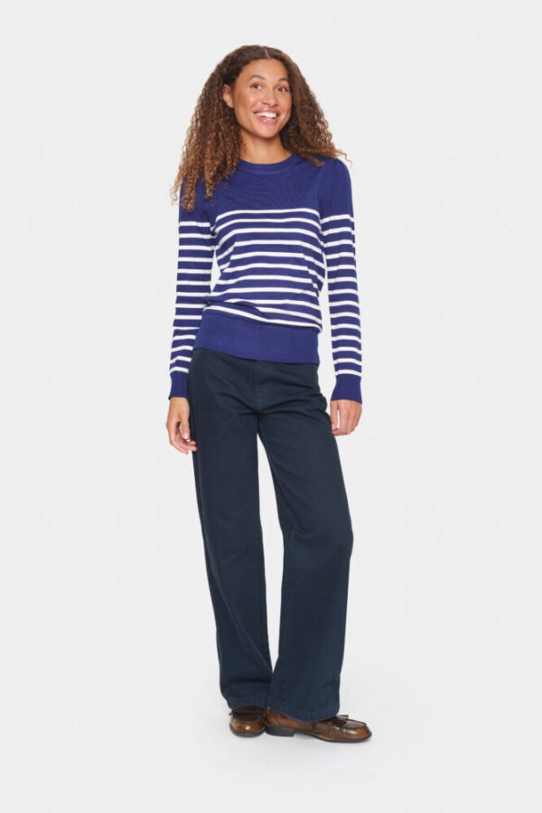Saint Tropez Blue Mila Striped Pullover - Image 5