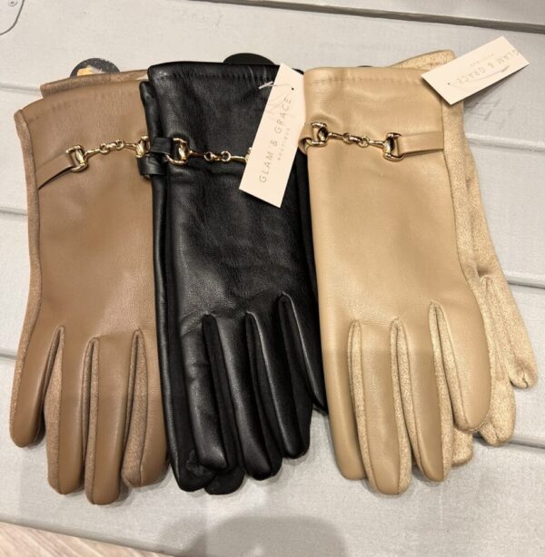 Sleek Buckle Gloves - Image 2