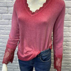 Elsa Lace Trim Layering Top