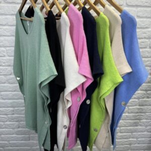 Carla Knitted Vest/Poncho Top