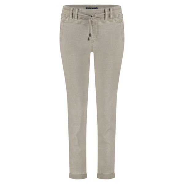 Red Button Pebble Tessy Slub Twill Trousers